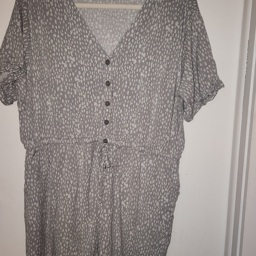 Torrid Gray Patterned Romper